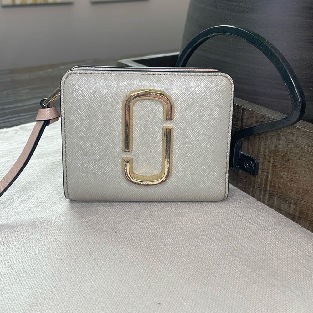 Marc Jacobs Cream and Gold Wallet